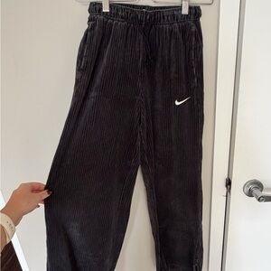 Nike Women Black Corduroy Sweatpants